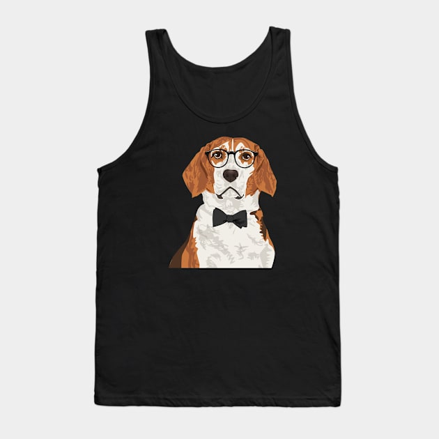 Hipster Beagle Dog for Beagle Dog Parents Tank Top by riin92